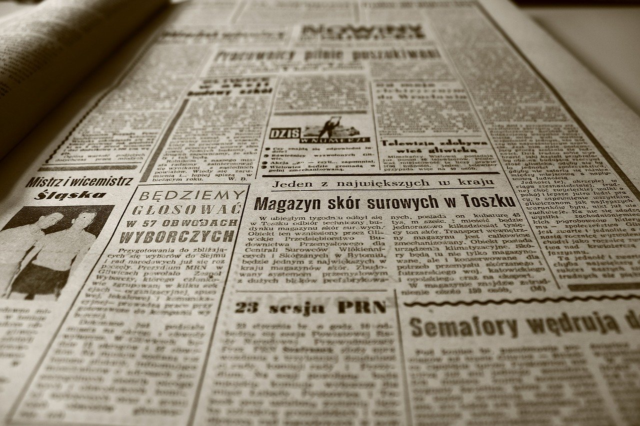old newspaper, newspaper, retro